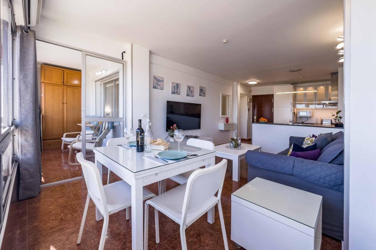 Apartamento Acogedor, Terraza, Piscina Y Mar Benalmadena Bagian luar foto